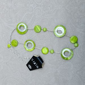MIXIT necklace, NWT silver and green colors
